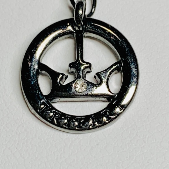 Spectacular Vintage Crown Trifari Faceted Black & Clear Beaded Necklace. - Picture 10 of 11